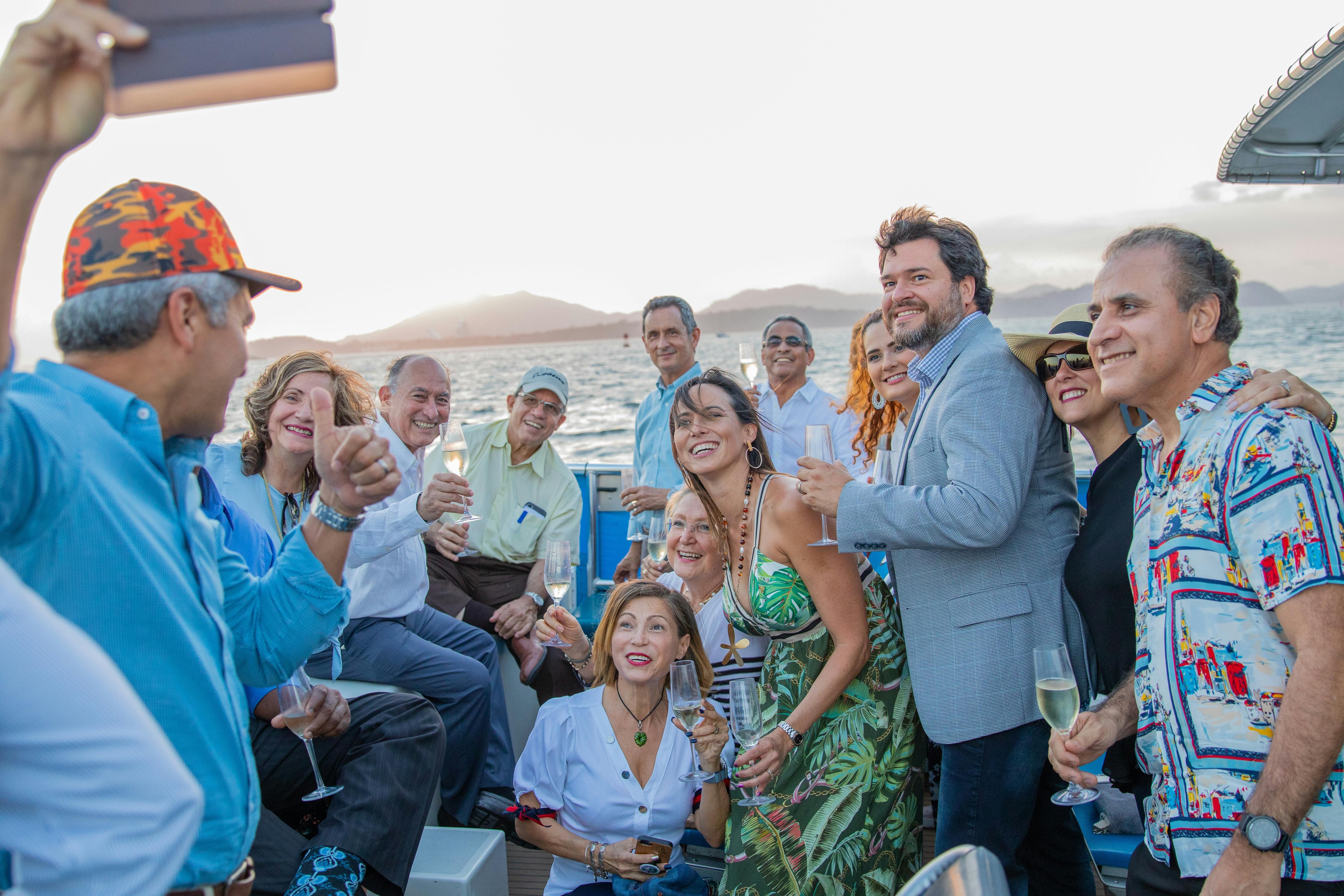 People having great time because of a skipper