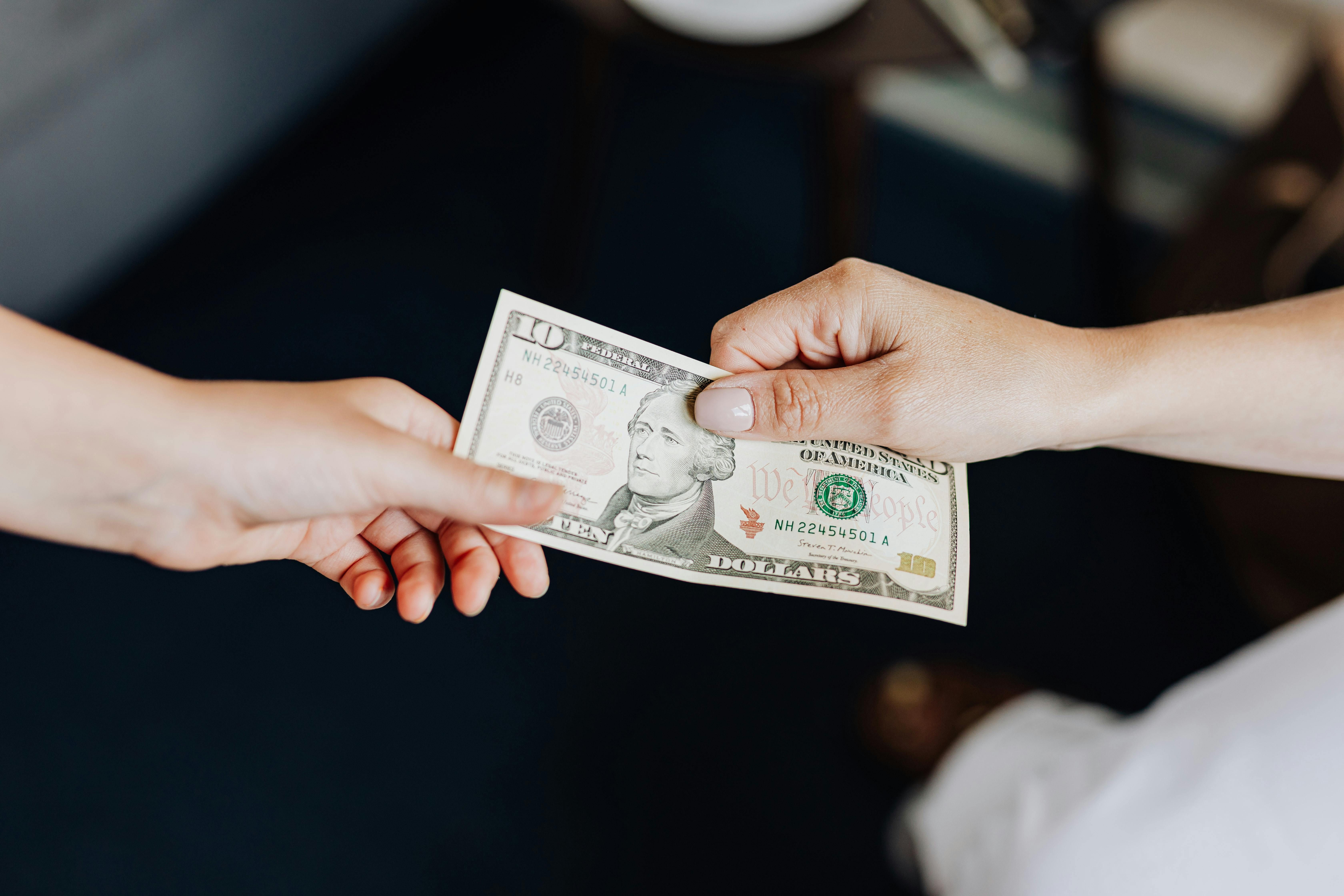 Exchange of money